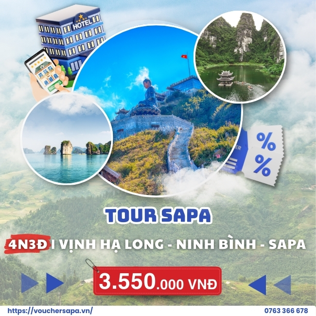 Tour Sapa 4N3Đ | Vịnh Hạ Long - Ninh Bình - Sapa
