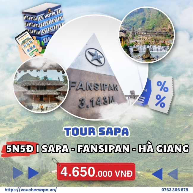Tour Sapa 5N5Đ | Sapa - Fansipan - Hà Giang